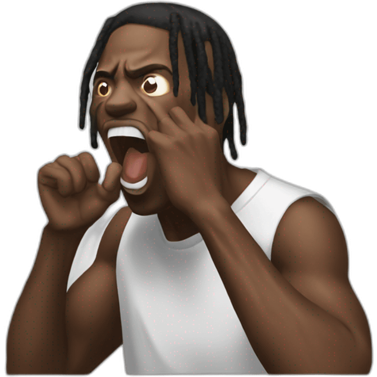 travis scott screaming emoji