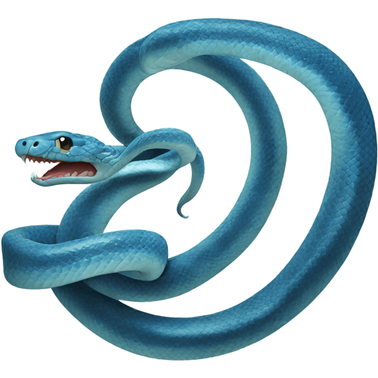 Blue Snake emoji