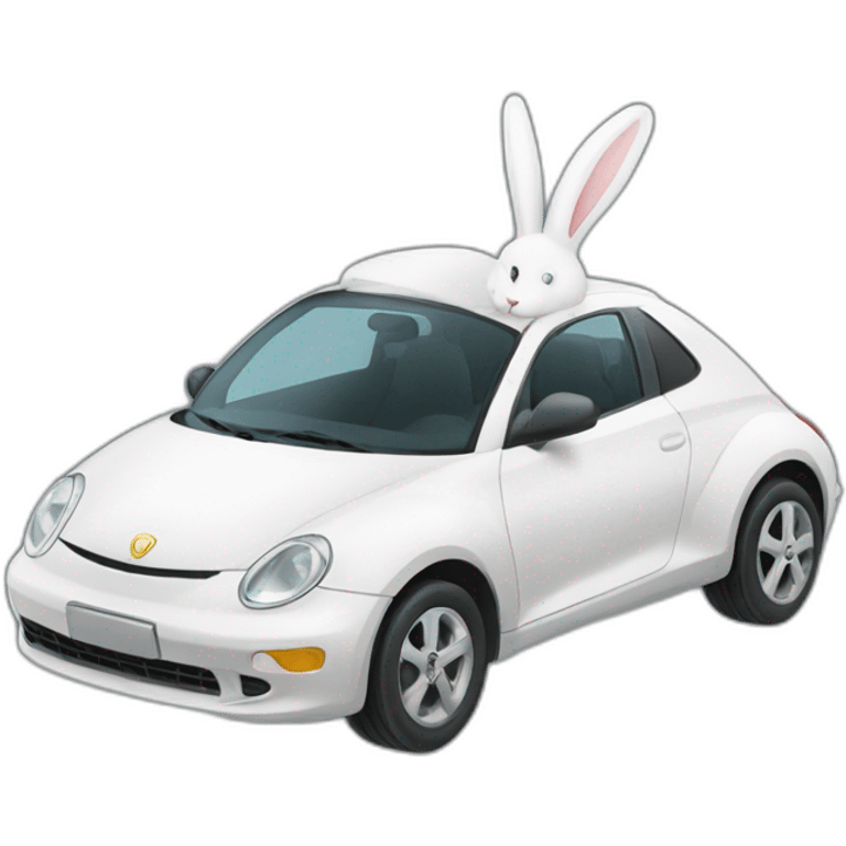 Lapin voiture emoji