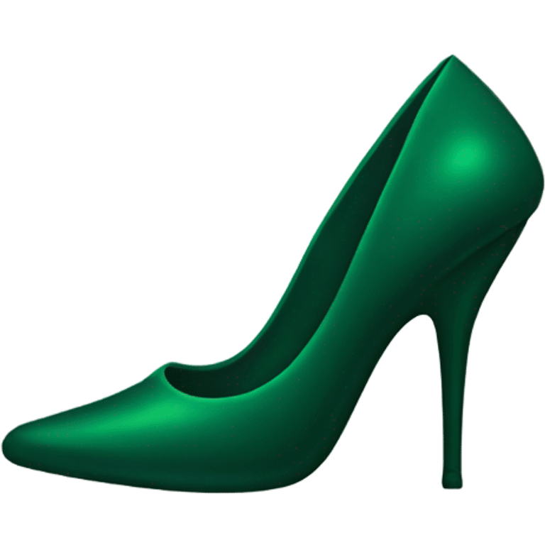 Dark green stiletto  emoji