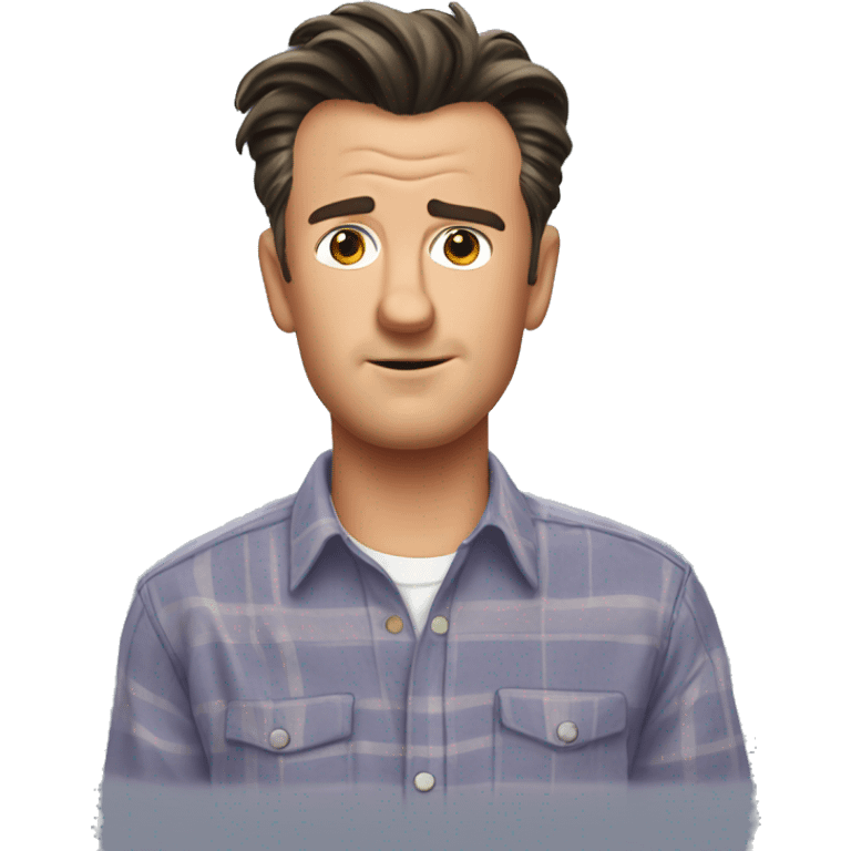 Chandler Bing in a shirt emoji