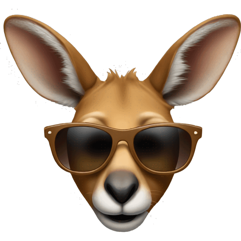 kangaroo with sunglasses emoji