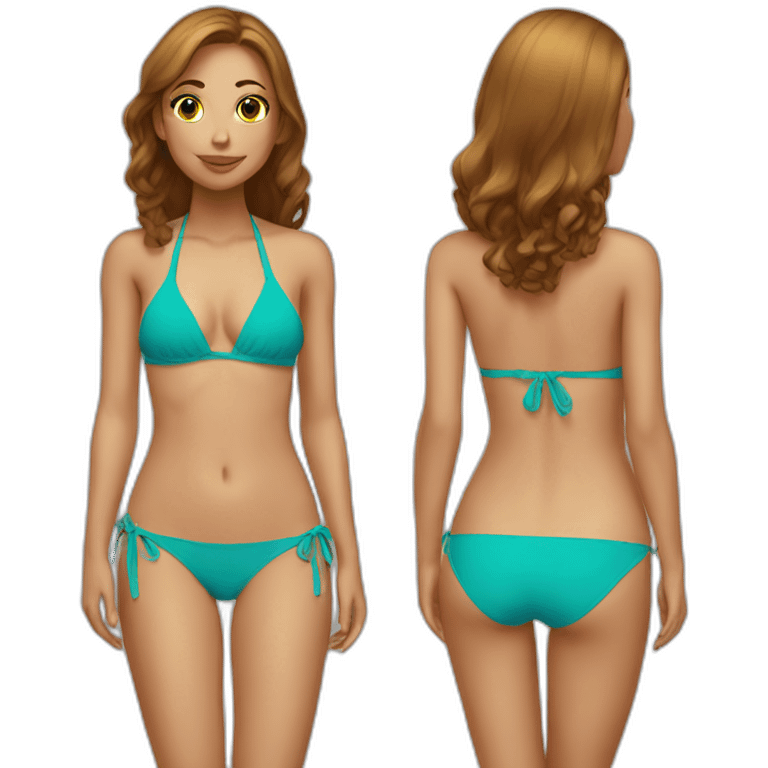 Girl bikini emoji