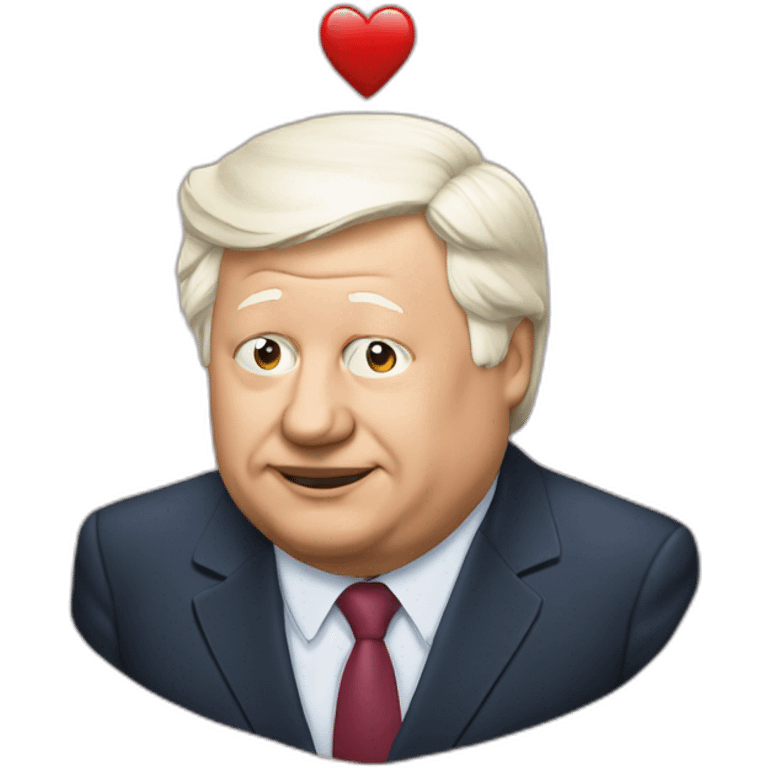 Boris Yeltsin and heart emoji