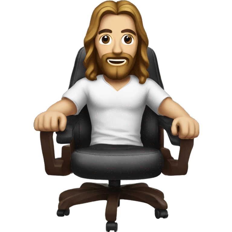 christ on a RAZER Gaming chair emoji