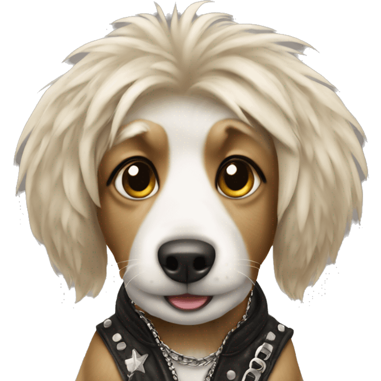 Rockstar dog ￼ emoji