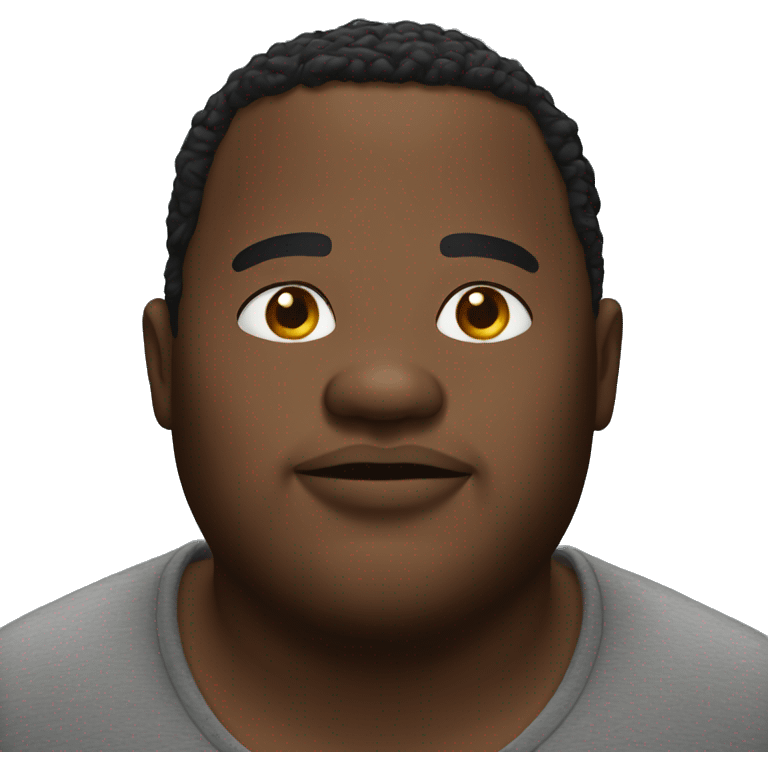 fat black man emoji