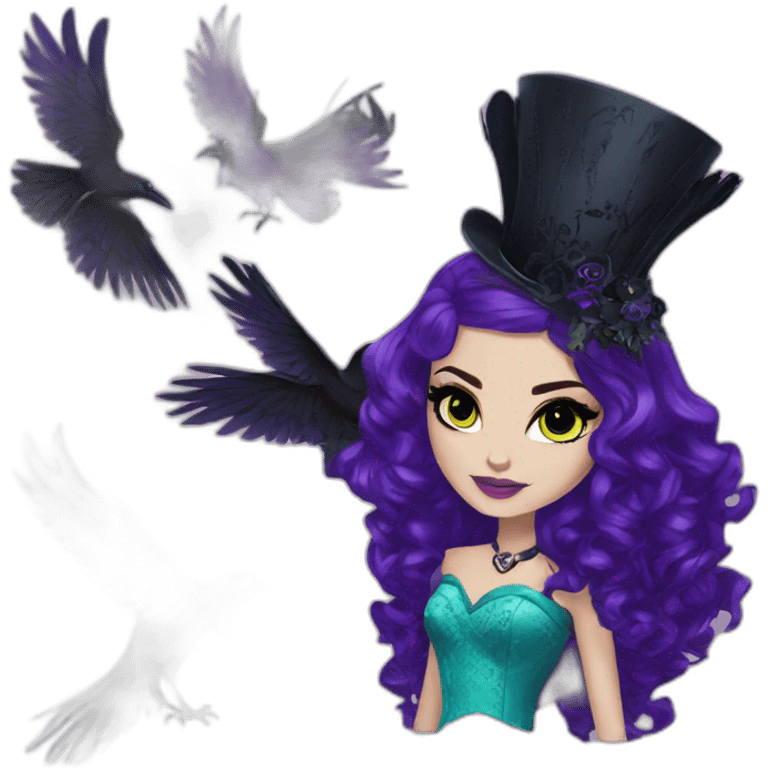 Raven Queen ever after high emoji