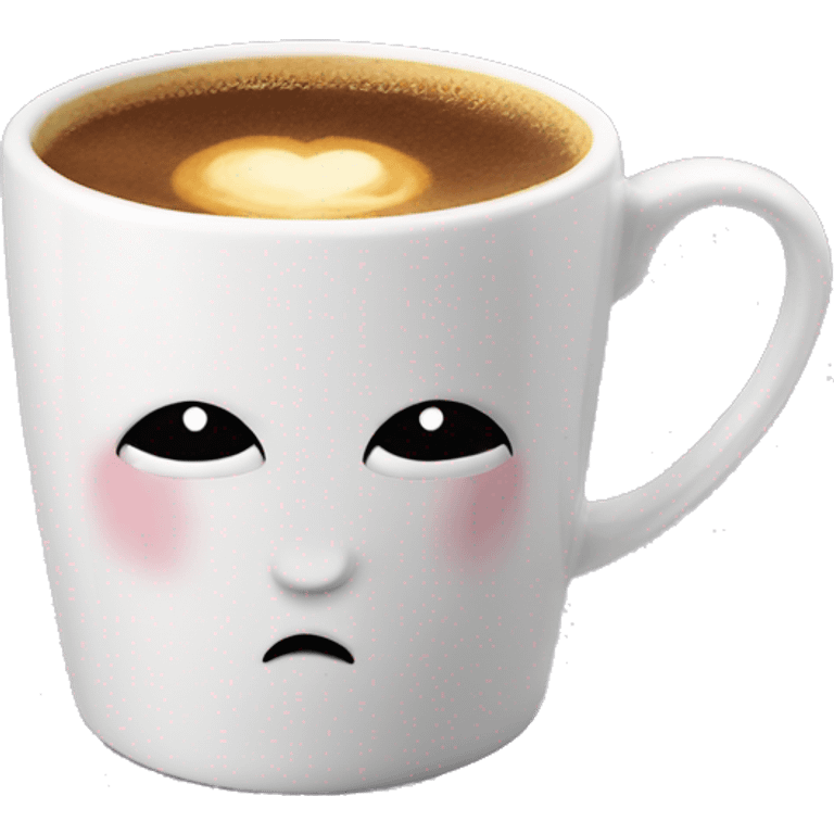 caffè xl dans un mug emoji