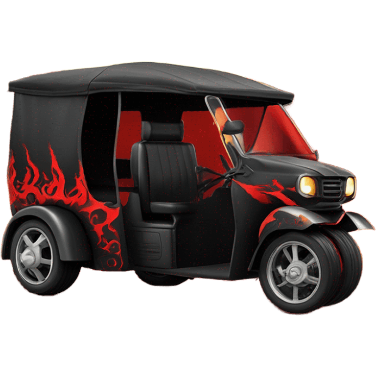 Satan’s racing 3-wheeled tuk tuk emoji