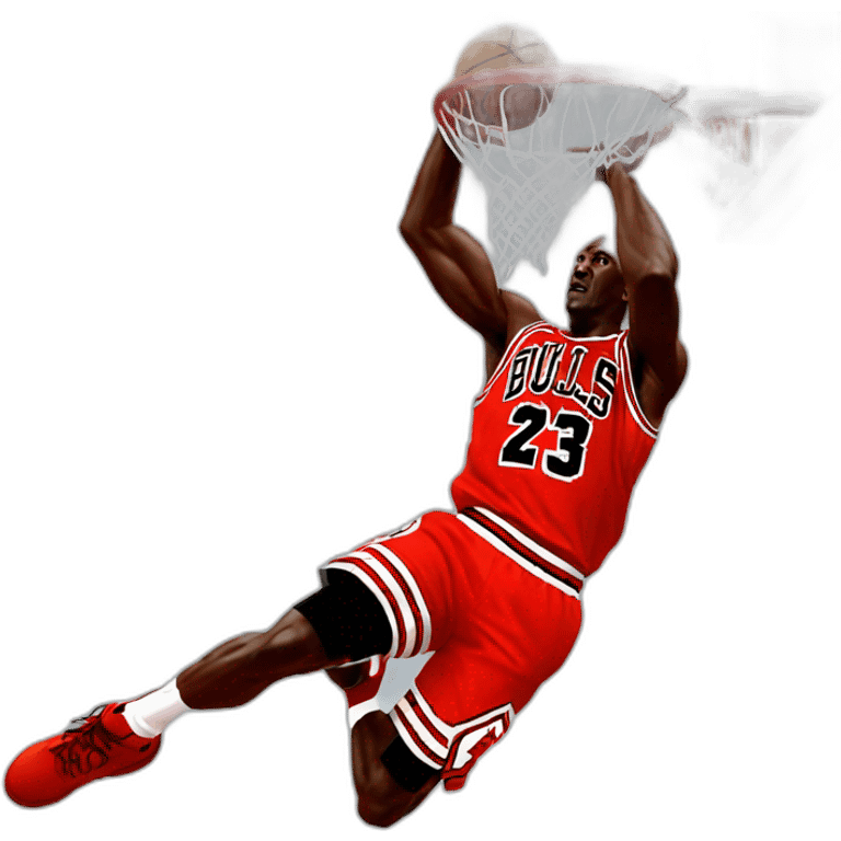 michael jordan doing a dunk emoji