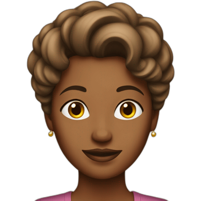 brown housewife emoji