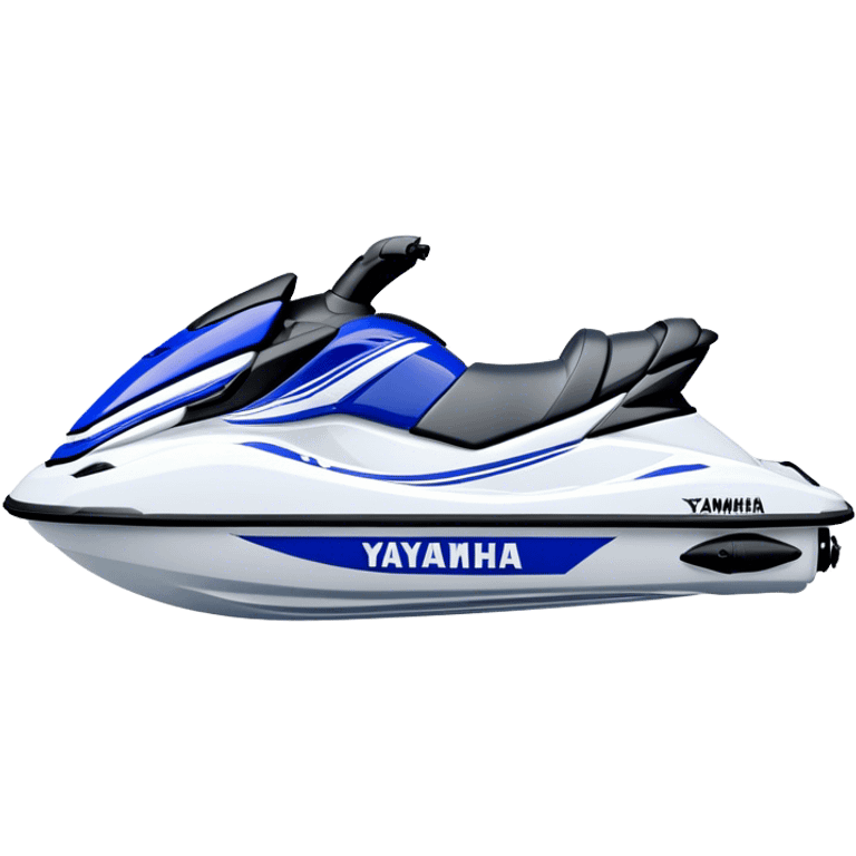 Jet Ski - Yamaha EX Deluxe (Model Year: 2022) (Iconic colour: Blue and white) emoji