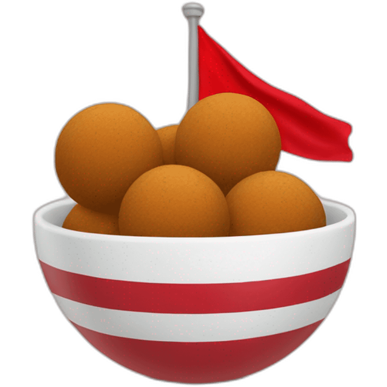 amsterdam-flag-with-bitterballen emoji