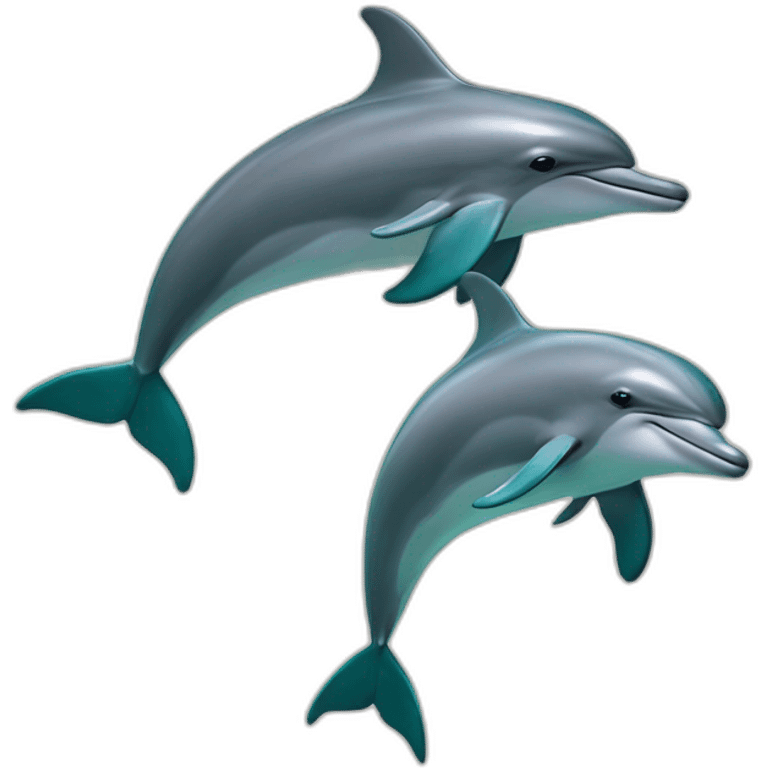 Pair of dolphins  emoji