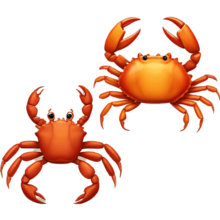 A crab and a scorpion emoji