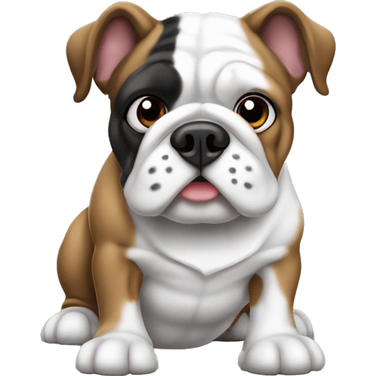 Bulldog francese Black and white emoji