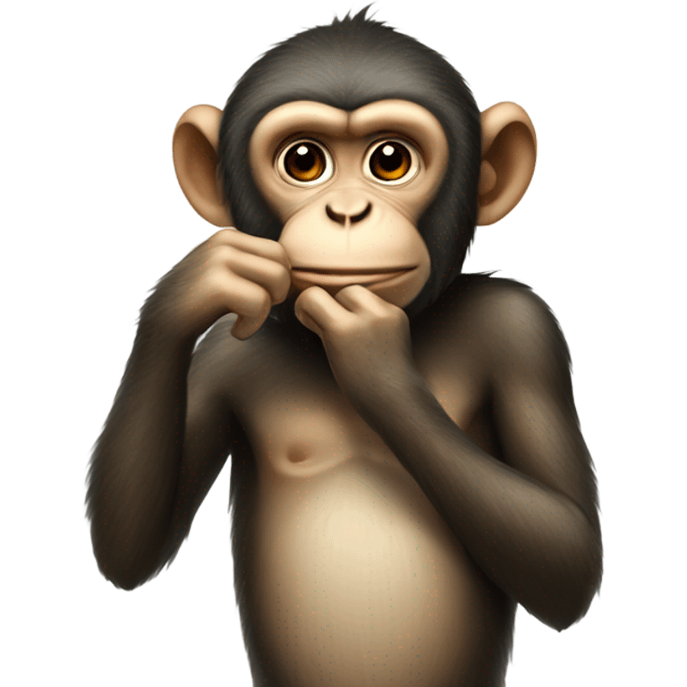 monkey picking its nose  emoji