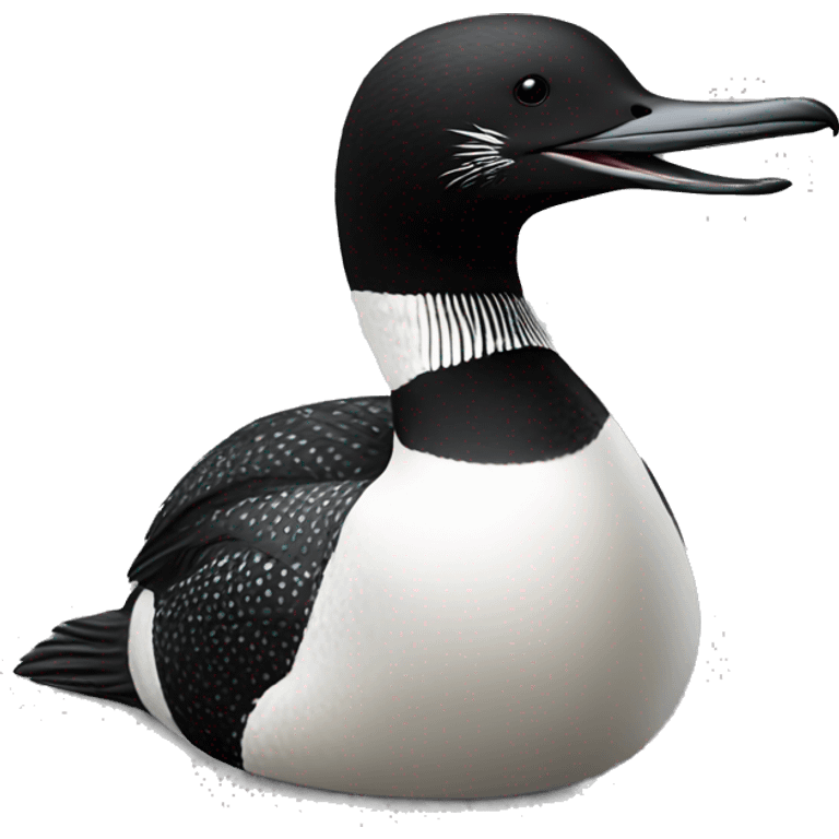 Common loon with Minnesota emoji