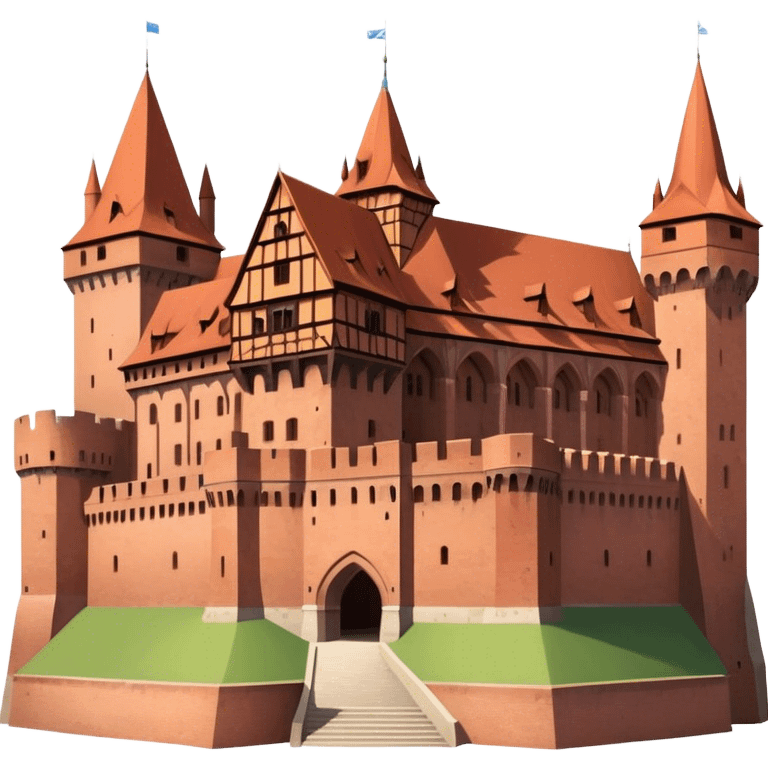 Cinematic Realistic Malbork Castle  Emoji emoji