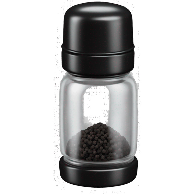 transparent black pepper shaker emoji