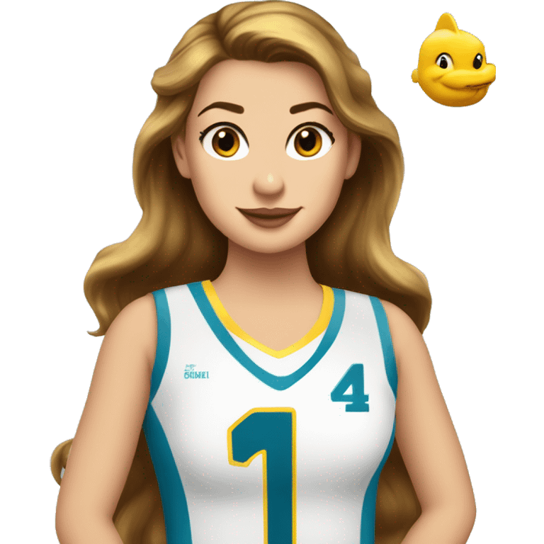 princess belle swift wearing dolphons jersey number 1 emoji