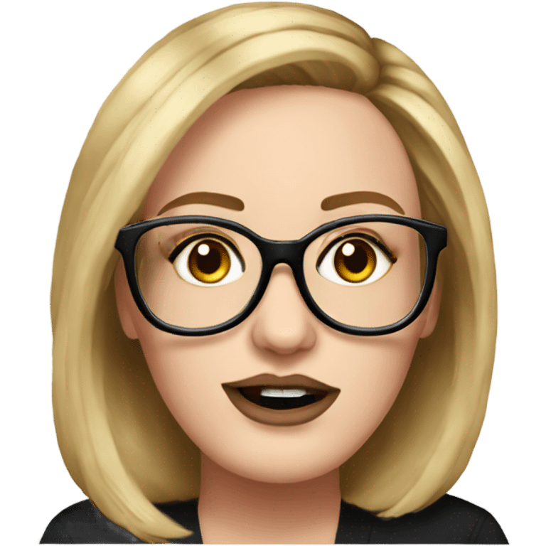 Adele with glasses hyper realistic  emoji