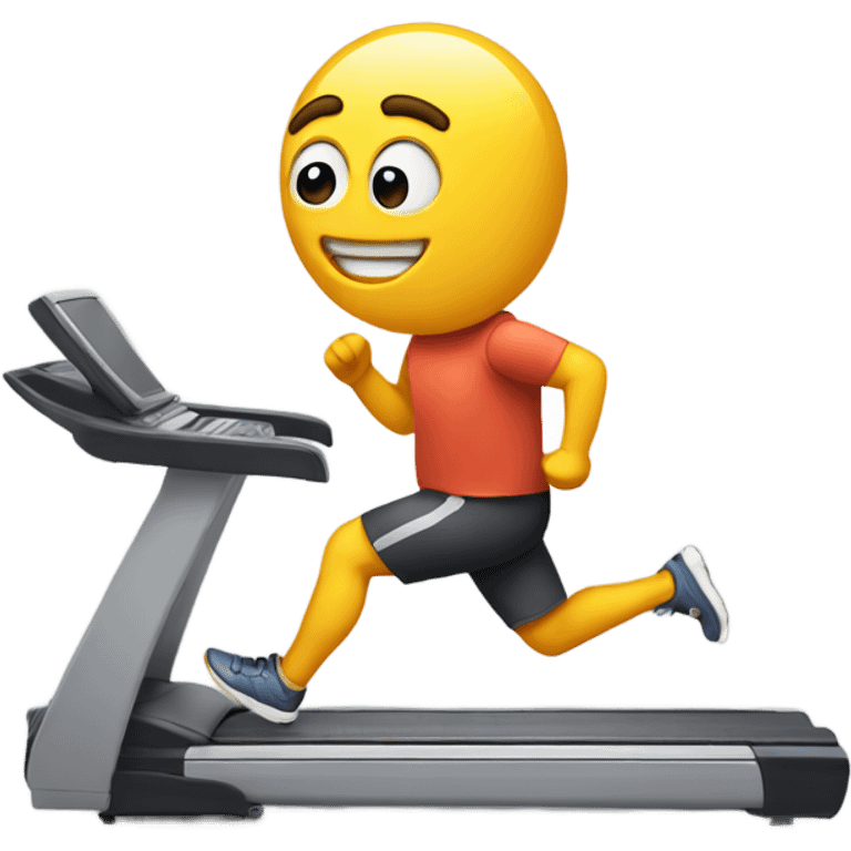 A computer out for a jog  emoji