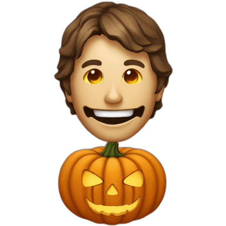 jason orange mask combined with a smiling pumpkin emoji