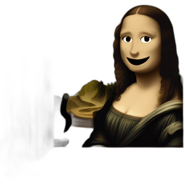 Mona Lisa painting emoji