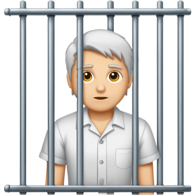 Shirt behind bars emoji