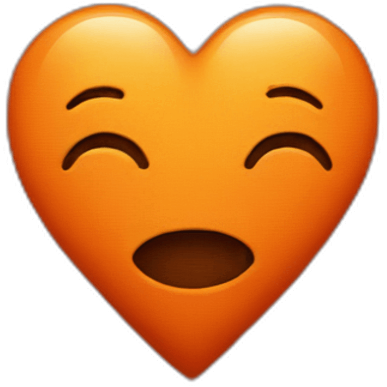 orange heart emoji