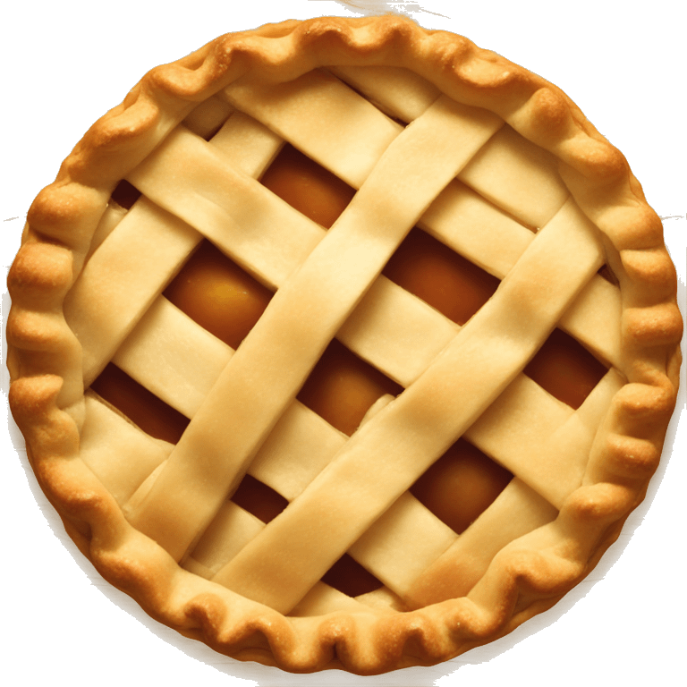 Round apple pie emoji