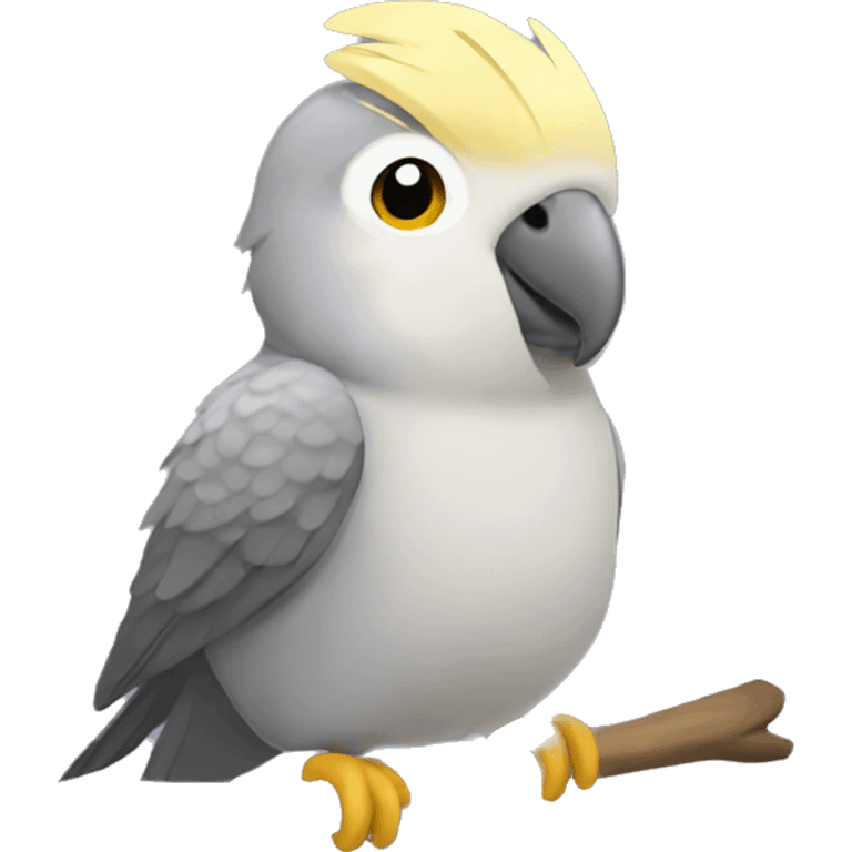 Gray Cockatiel  emoji