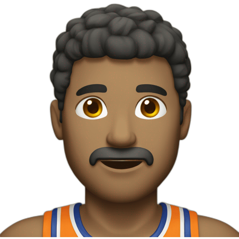 pelado tirando basquet emoji