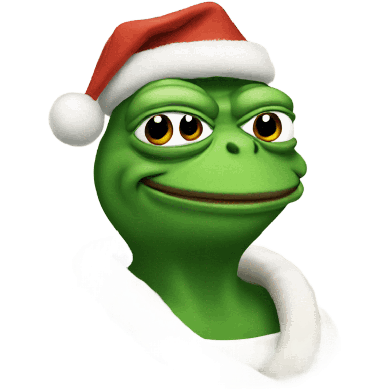 pepe with christmass emoji