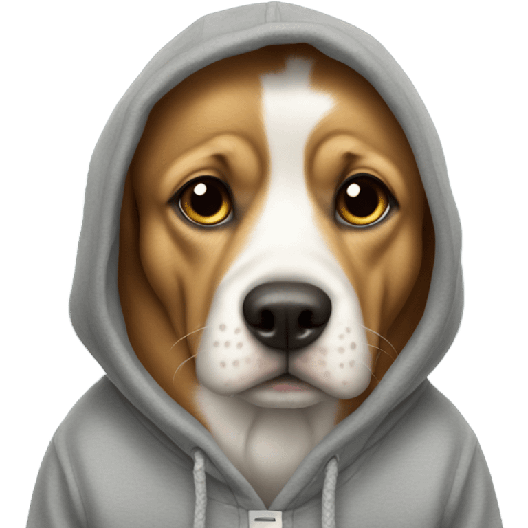 Dog in hoodie emoji