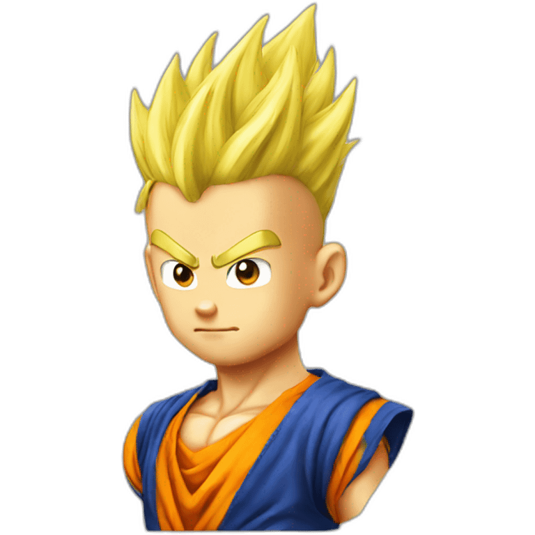 dragon ball hair yellow emoji