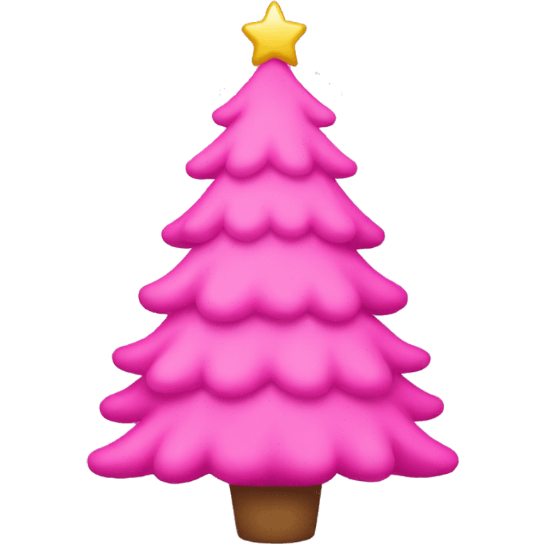 pink christmas tree emoji