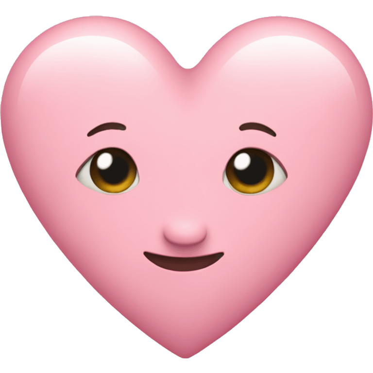 a pastel pink heart  emoji