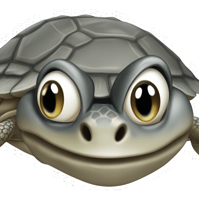 grey map turtle head emoji