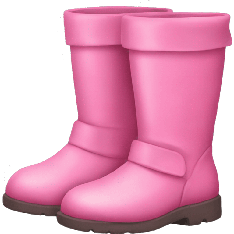 Pink boots emoji