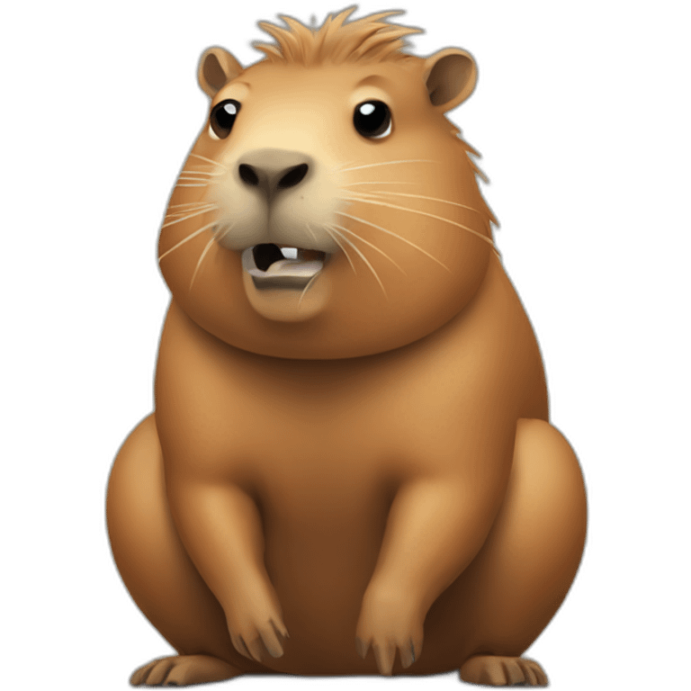 bad angry capybara emoji