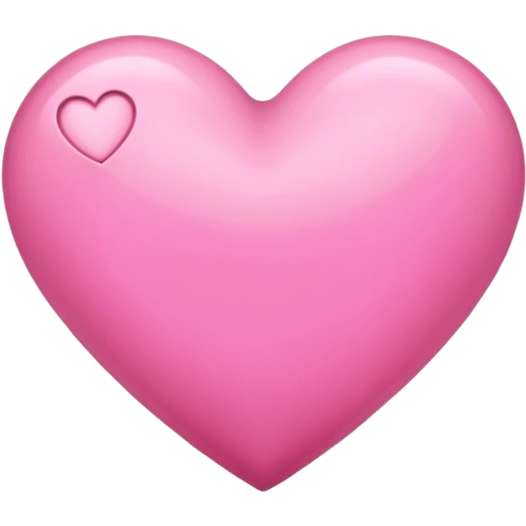 Pink simple heart emoji