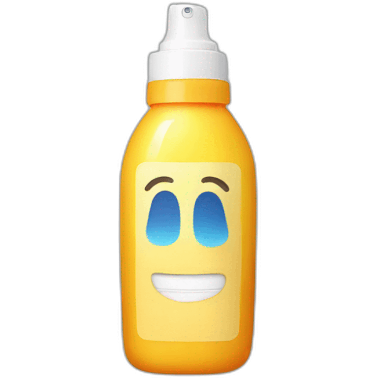 Sunscreen bottle emoji