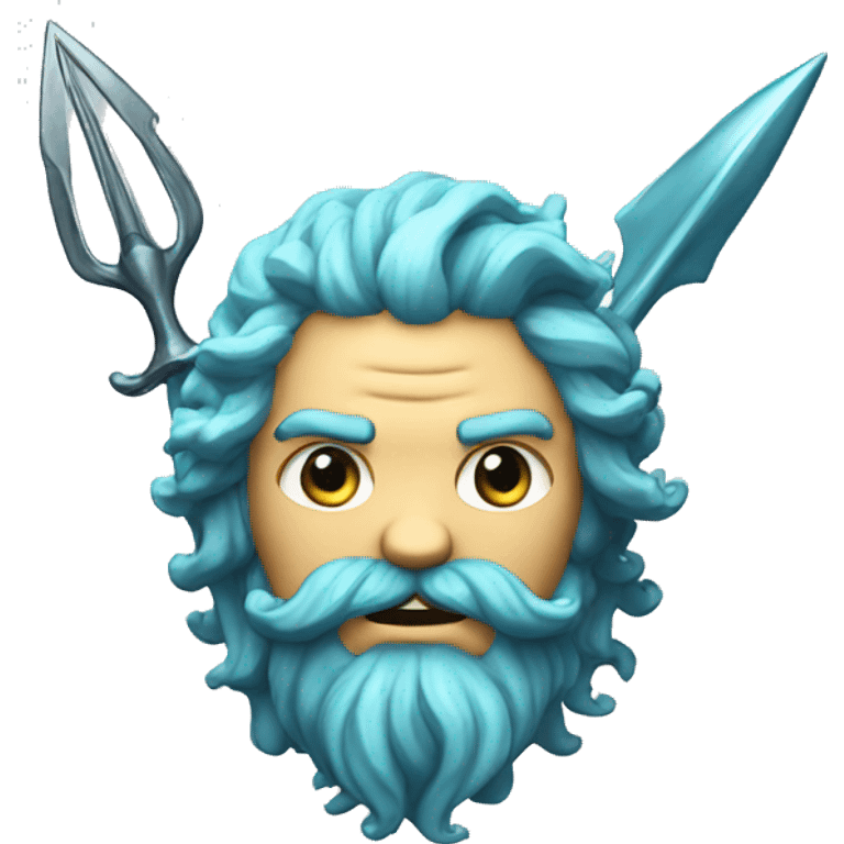 Neptune with trident emoji