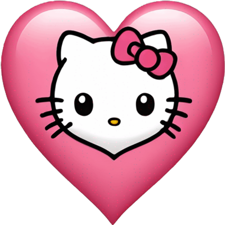 hello kitty heart emoji