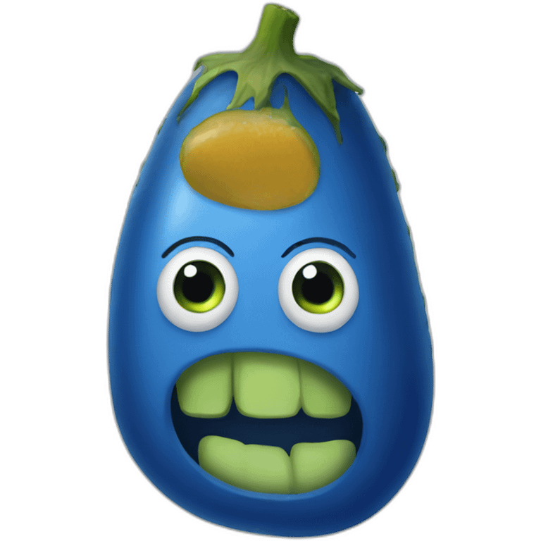 blue-pickle emoji