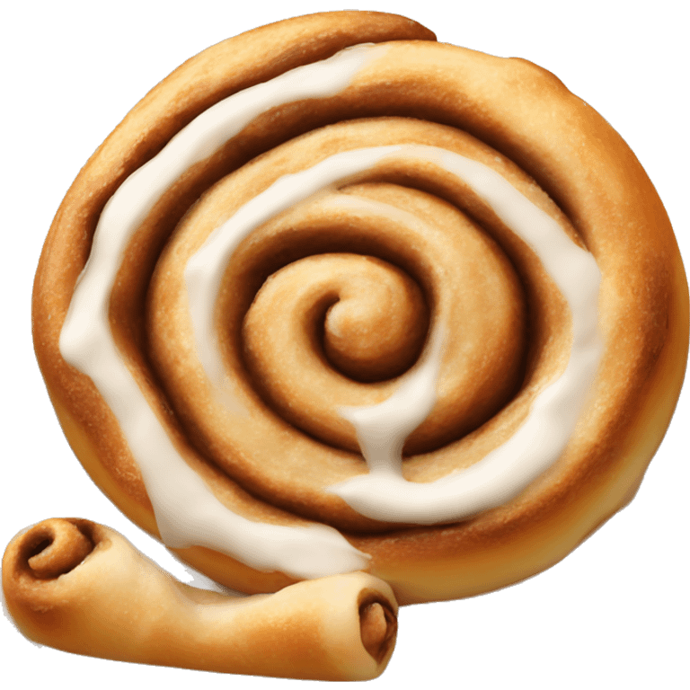 Cinnamon roll with icing emoji