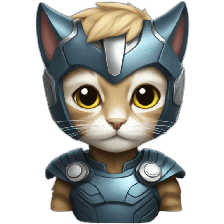 cat in thor suit emoji